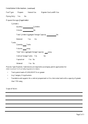 Fuel Safety Permit Application Form - Nova Scotia, Canada, Page 2
