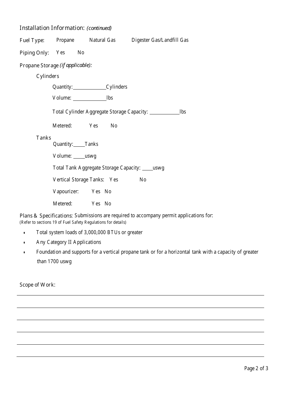 Nova Scotia Canada Fuel Safety Permit Application Form - Fill Out, Sign ...