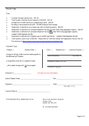 Fuel Safety Permit Application Form - Nova Scotia, Canada, Page 3
