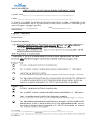 Document preview: Application for Initial Pressure Welder Proficiency Testing - Nova Scotia, Canada