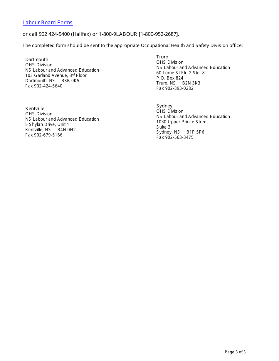 Employee Discriminatory Action Complaint - Nova Scotia, Canada, Page 3