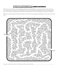 &quot;Petroleum Rocks Maze: Student Worksheet&quot; - Nova Scotia, Canada