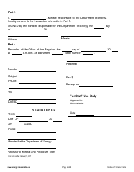 Form D Notice of Transfer - Nova Scotia, Canada, Page 2