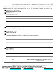 Form 2 Response - Ontario, Canada (English/French), Page 2