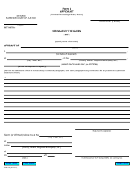 Document preview: Form 4 Affidavit - Ontario, Canada