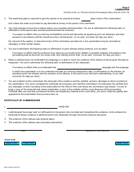 Form 14 Commission - Ontario, Canada, Page 2