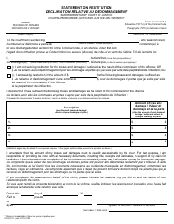 Form 34.1 Download Printable PDF or Fill Online Statement on ...