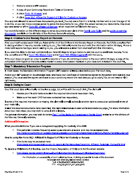 Form 004-CSD-015E Checklist for Non-parents Applying for a Custody Order - Ontario, Canada, Page 3