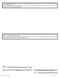 Form 34.2 Victim Impact Statement - Ontario, Canada (English/French), Page 7