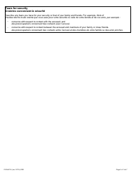 Form 48.2 Victim Impact Statement - Not Criminally Responsible - Ontario, Canada (English/French), Page 5