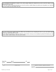 Form 48.2 Victim Impact Statement - Not Criminally Responsible - Ontario, Canada (English/French), Page 7