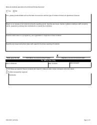 Form CDEV0001 Incident Reporting and Annual Summary Analysis Report - Alberta, Canada, Page 2