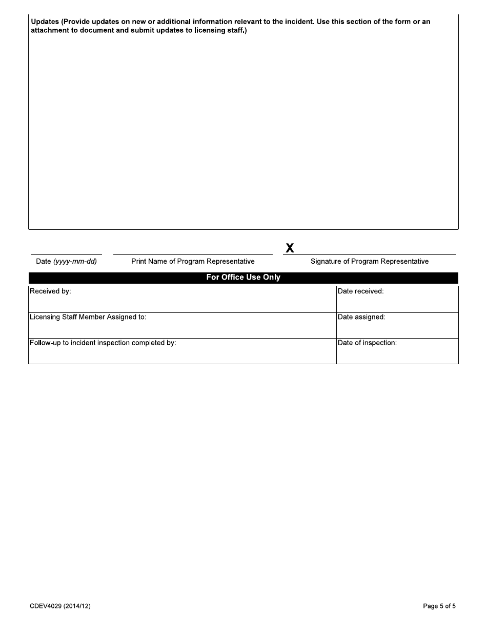 Incident Report - Alberta, Canada, Page 5