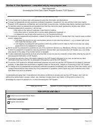 Form CDEV0016 Child Care Claims Login Request Form - Alberta, Canada, Page 2