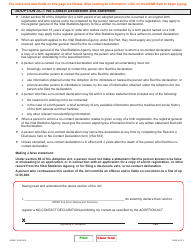 Form VSA631 No-Contact Declaration and Statement Pertaining to an Adopted Person or Birth Parent - British Columbia, Canada, Page 2