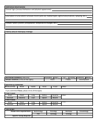 Wildlife Submission Form (All Species) - British Columbia, Canada, Page 2