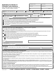 Form YTH803 Application for Review of Custodial Youth Sentence - British Columbia, Canada (English/French)