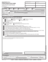 Document preview: Form YTH080 Application to a Youth Justice Court Judge - British Columbia, Canada