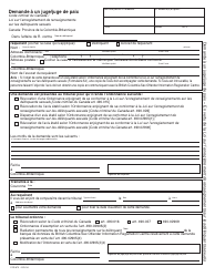 Form PCR875 Application to a Judge/Justice Under the Sex Offender Information Registration Act - British Columbia, Canada (English/French), Page 2