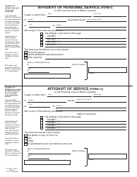 PCFR Form 17 (PFA065A) Affidavit - British Columbia, Canada, Page 7
