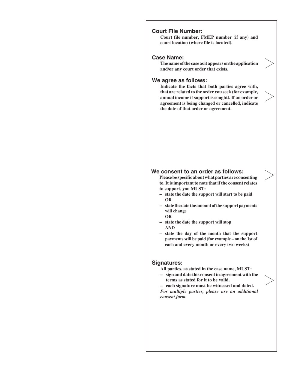 PCFR Form 19 (PFA050) Consent - British Columbia, Canada, Page 2
