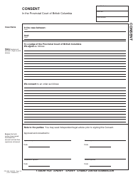 PCFR Form 19 (PFA050) Consent - British Columbia, Canada, Page 3