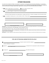 PCFR Form 31 (PFA865) Parenting After Separation Exemption Request - City of Kamloops, British Columbia, Canada, Page 3
