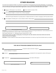 PCFR Form 31 (PFA866) Parenting After Separation Exemption Request - City of Kelowna, British Columbia, Canada, Page 3