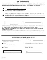 PCFR Form 31 (PFA867) Parenting After Separation Exemption Request - City of Nanaimo, British Columbia, Canada, Page 3