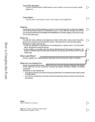PCFR Form 16 (PFA048A) Notice of Motion - British Columbia, Canada, Page 2