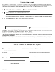 PCFR Form 31 (PFA868) Parenting After Separation Exemption Request - City of Prince George, British Columbia, Canada, Page 3