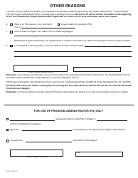 PCFR Form 31 (PFA875) Parenting After Separation Exemption Request - City of Richmond, British Columbia, Canada, Page 3