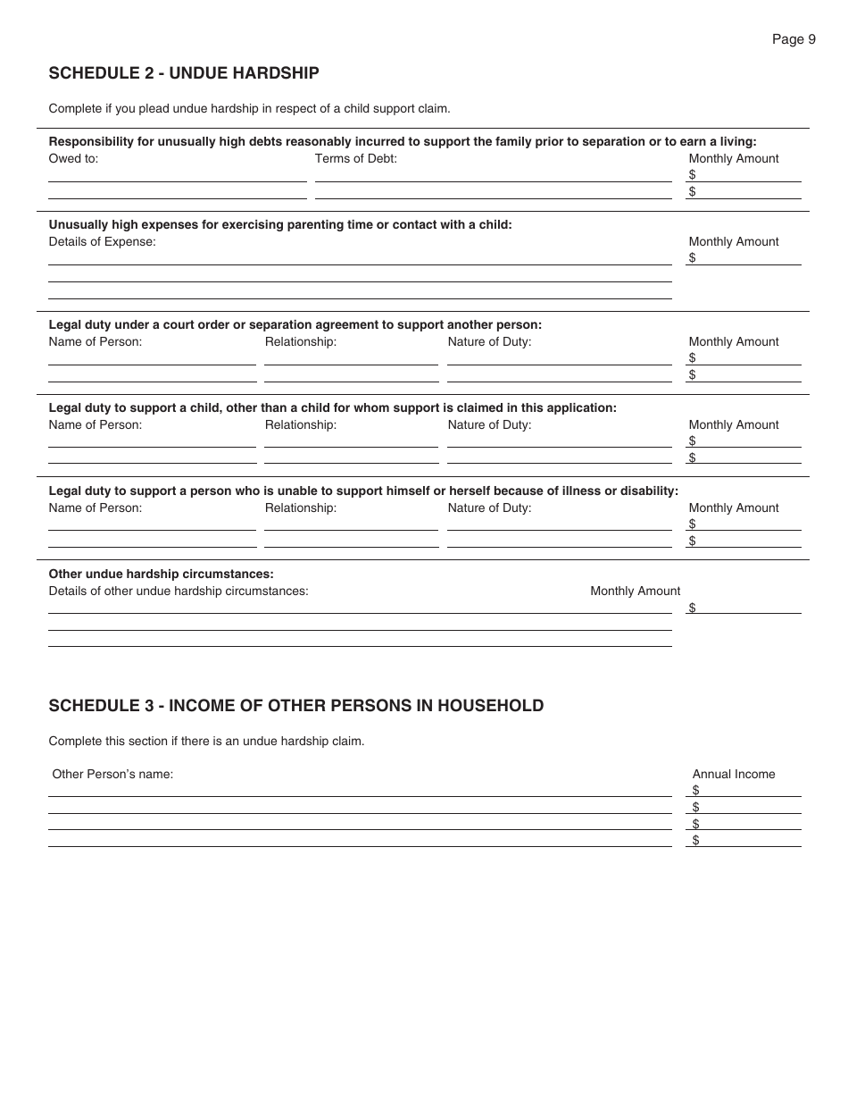 PCFR Form 4 (PFA022) Financial Statement - British Columbia, Canada, Page 19
