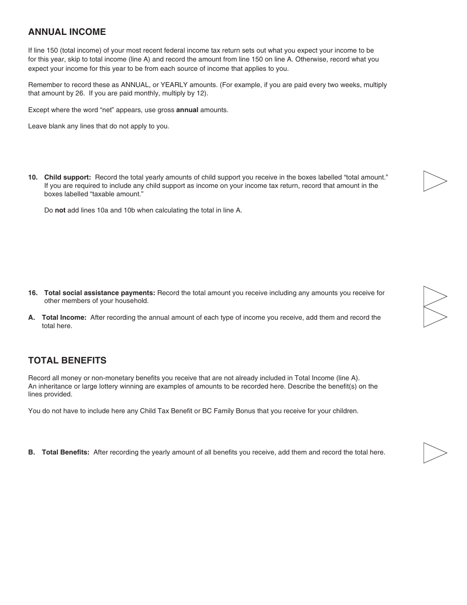 PCFR Form 4 (PFA022) Financial Statement - British Columbia, Canada, Page 6