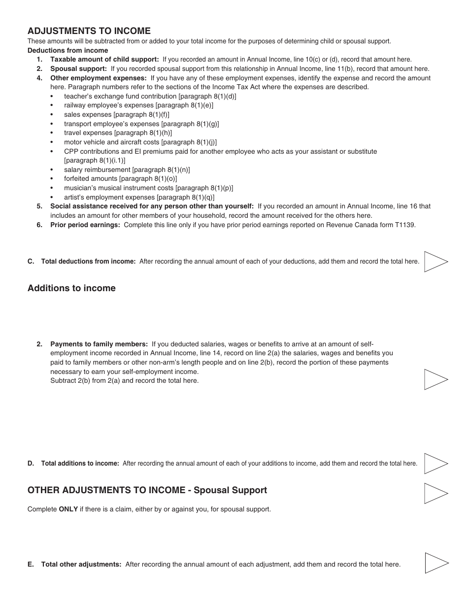 PCFR Form 4 (PFA022) Financial Statement - British Columbia, Canada, Page 8