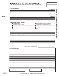 SCR Form 16 (SCL016) Application to the Registrar - British Columbia, Canada, Page 4