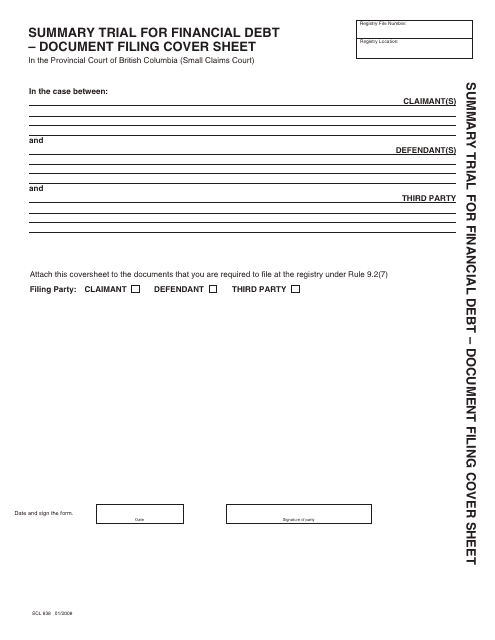 Form SCL838  Printable Pdf