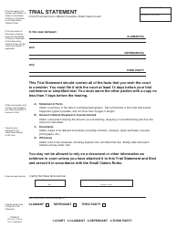 Document preview: SCR Form 33 (SCL045) Trial Statement - British Columbia, Canada