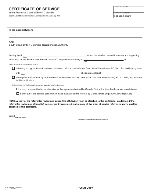 SCBCTAA Form 6  Printable Pdf