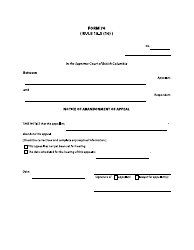 Document preview: Form 76 Notice of Abandonment of Appeal - British Columbia, Canada