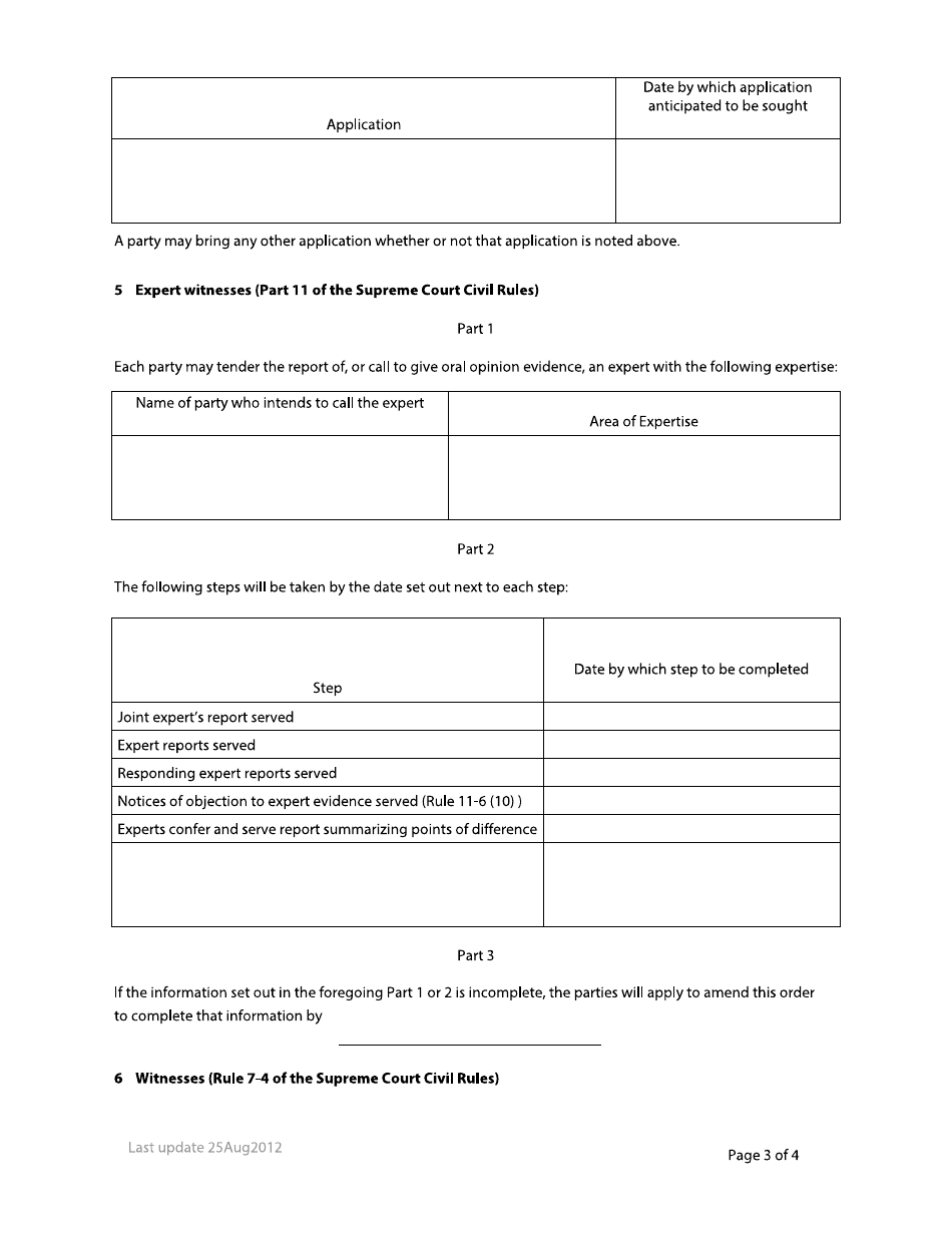 Form 21 Case Plan Order - British Columbia, Canada, Page 3