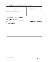 Form 21 Case Plan Order - British Columbia, Canada, Page 4
