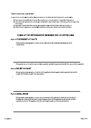 Form 3 Counterclaim - British Columbia, Canada, Page 2