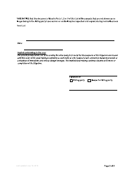 Form 22 List of Documents - British Columbia, Canada, Page 3