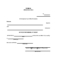 Document preview: Form 86 Notice of Withdrawal of Caveat (Admiralty) - British Columbia, Canada