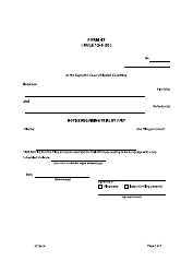 Document preview: Form 47 Notice Requiring Trial by Jury - British Columbia, Canada