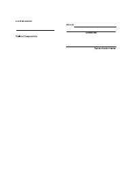 Form 12 Request - British Columbia, Canada, Page 2