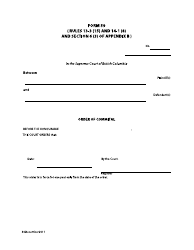 Form 59 Order of Committal - British Columbia, Canada