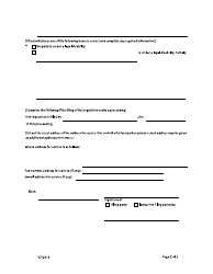 Form 31 Requisition for Consent Order or for Order Without Notice - British Columbia, Canada, Page 2
