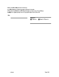 Form 42 Trial Certificate - British Columbia, Canada, Page 2